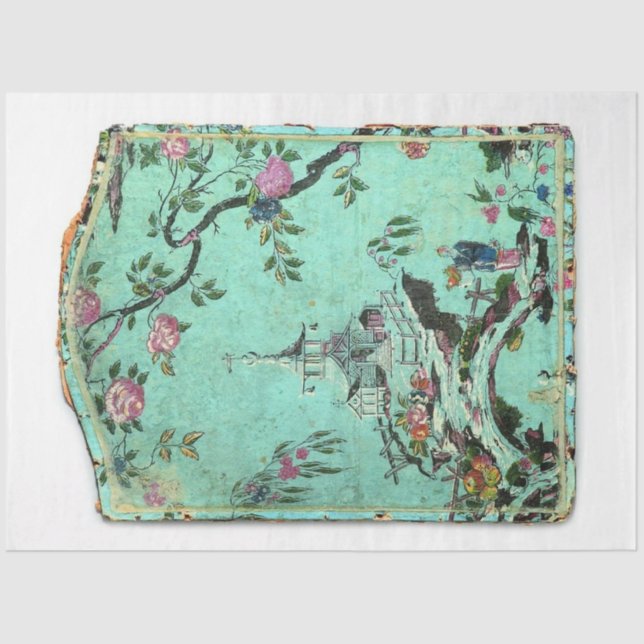 Blue Chinoiserie decoupage paper (Front)