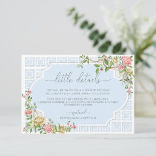 Blue Chinoiserie Details Enclosure Card - Trianon
