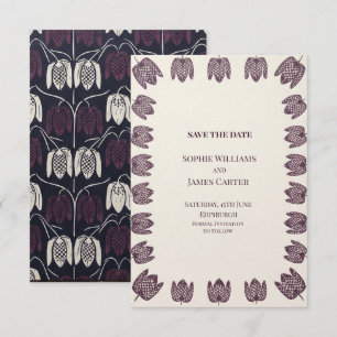 Blue Chinoiserie Garden Wedding Save the Date