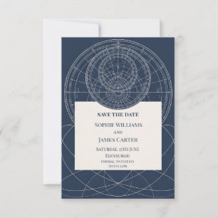 Blue Chinoiserie Garden Wedding Save the Date