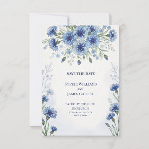 Blue Chinoiserie Garden Wedding Save the Date