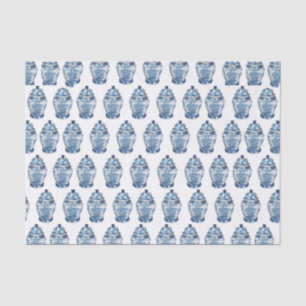 Blue Chinoiserie Ginger Jar Jars  Tissue Paper