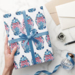Blue Chinoiserie Ginger Jar Jars Wrapping Paper<br><div class="desc">by Dawne
 
   Blue and white is never out of style or out of season.  Love it!

 
 Thanks for being a patron of the arts.
 Dawne,  Mon Petit Bijou</div>