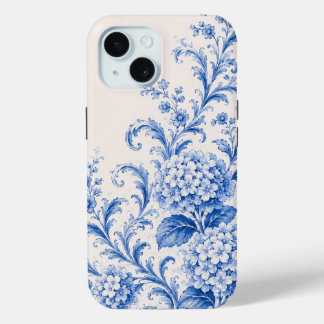 Blue Chinoiserie Hydrangea Phone Case