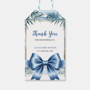 Blue Chinoiserie Thank You Favour Tag