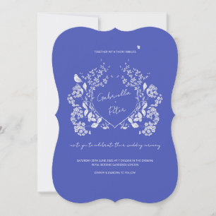 Blue Chinoiserie Wedding Invitation