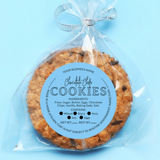 Blue Chocolate Chip Cookies Cottage Law Sticker (Creator Uploaded)