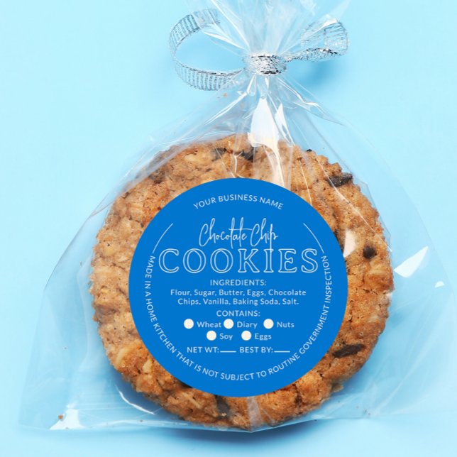 Blue Chocolate Chip Cookies Cottage Sticker (Creator Uploaded)