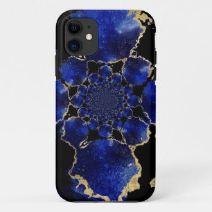 Blue Christian Cross Agate Slices Case-Mate iPhone Case