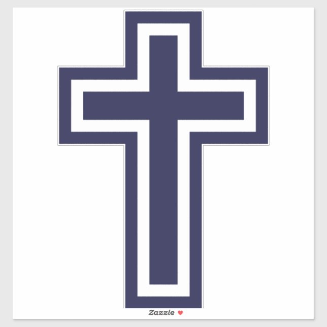 Blue Christian cross different variants (Sheet)