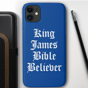  Blue Christian Faith King James Bible Believer Case-Mate iPhone Case