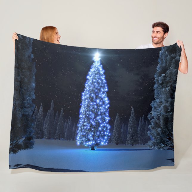 Blue Christmas (2002) Fleece Blanket (In Situ)