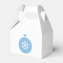 Blue Christmas Ball Favour Box