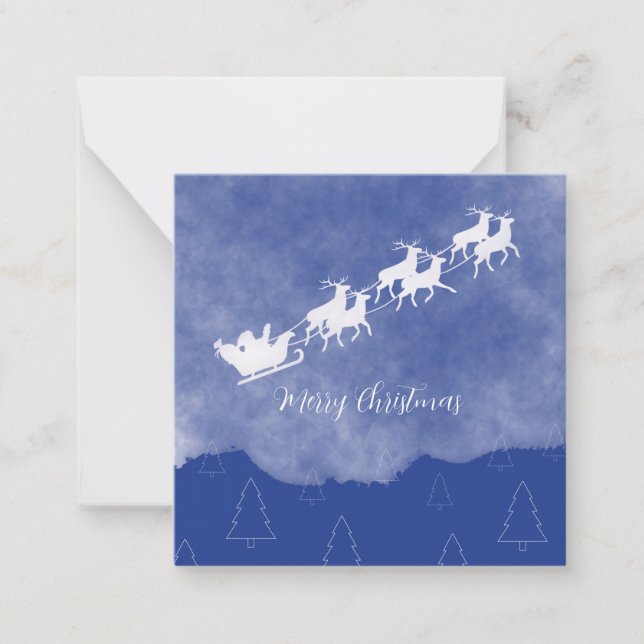 Blue Christmas  Card (Front)