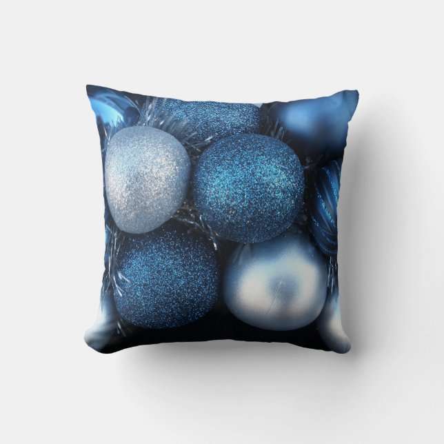 Blue Christmas Cushion (Front)