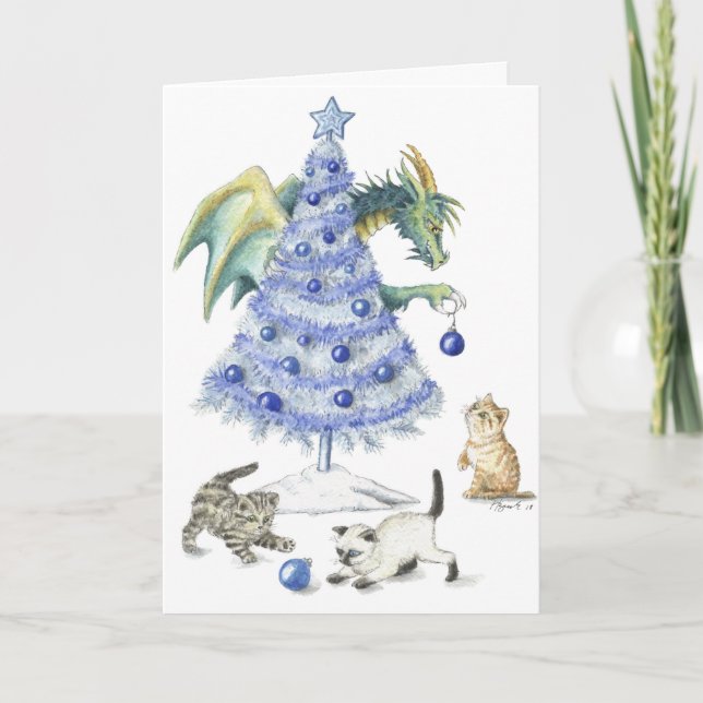 Blue Christmas - Greeting card (Front)