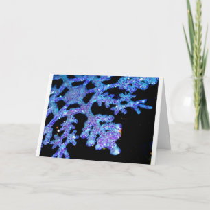 Blue Christmas Holiday Card
