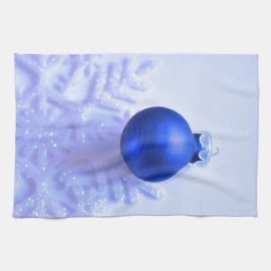 Blue Christmas Kitchen Towel
