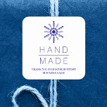 Blue Christmas Modern Snowflake for Business Square Sticker<br><div class="desc">Immerse yourself in the magic of the holiday season with our exceptional 'Blue Christmas Modern Snowflake for Business Square Sticker.' This square sticker for businesses captures the essence of Christmas with its modern and elegant design. The detailed blue snowflake evokes the wintry wonder, adding a perfect festive touch for your...</div>