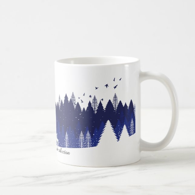 Blue Christmas Mug (Right)