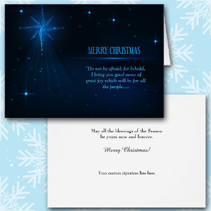 Blue Christmas Night Bethlehem Star