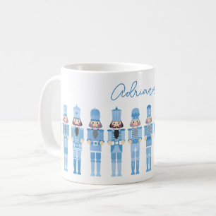 BLUE CHRISTMAS NUTCRACKERS COFFEE MUG