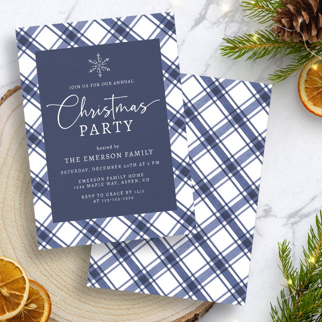 Blue Christmas Party Invitation (Blue Christmas Party Invitation
)