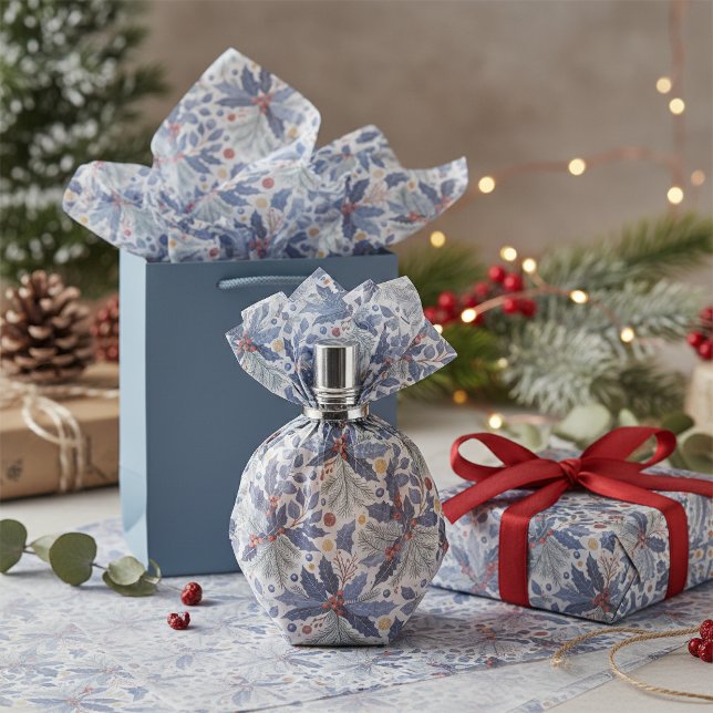 Blue Christmas Pattern#17 ID1009 Tissue Paper (Creator Uploaded)