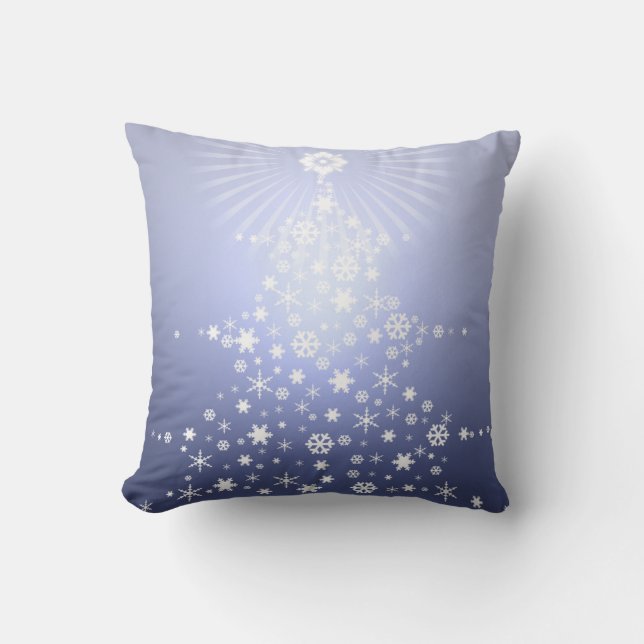 Blue Christmas Pillow (Front)