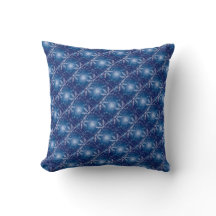 Blue Christmas Pillow