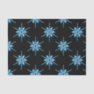 Blue Christmas Snowflake Tissue Paper