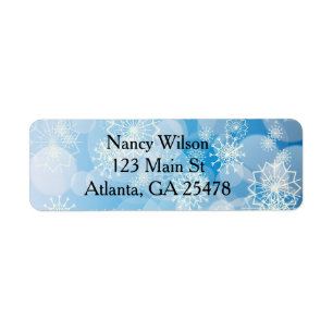 Blue Christmas Snowflakes