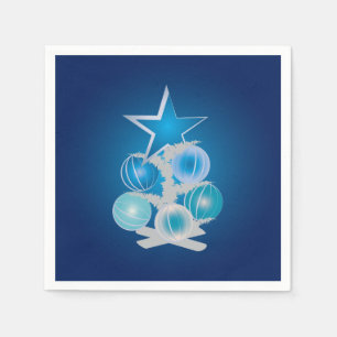 Blue Christmas tree Napkin