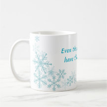 Blue Christmas Winter Mug