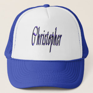 Blue Christopher, Name, Logo, Trucker Hat