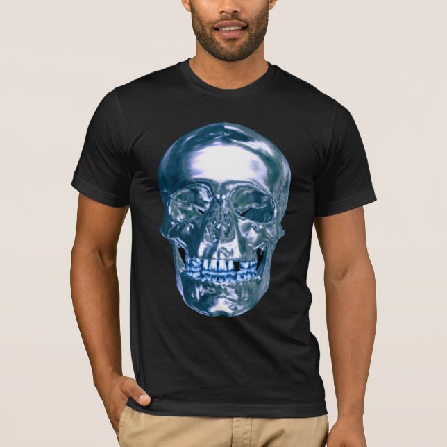Blue Chrome Skull Shirt (Front)