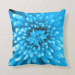 Blue Chrysanthemum Cushion