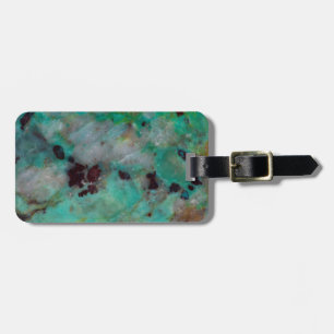 Blue Chrysocolla Jasper Luggage Tag