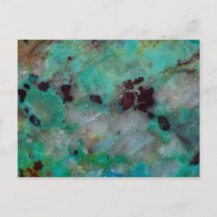 Blue Chrysocolla Jasper Postcard