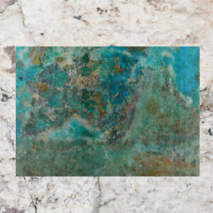 Blue Chrysocolla Mineral Stone Cutting Board