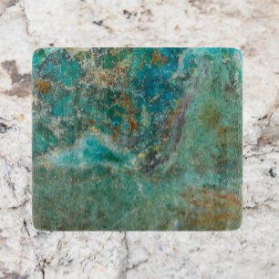 Blue Chrysocolla Mineral Stone Cutting Board