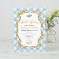 Blue Cinderella Glass Shoe Princess Sweet Sixteen