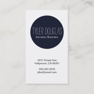 Blue Circle Business Card