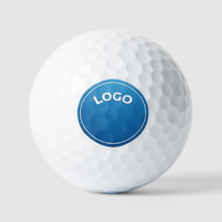 Blue circle, Round logo, Circular badge, Button de Golf Balls
