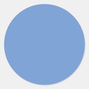 Blue Circle Sticker   Calm Minimalist Label