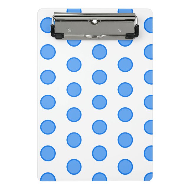 Blue Circles Mini Clipboard (Front)