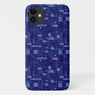 Blue Circuit Board Pattern Case-Mate iPhone Case