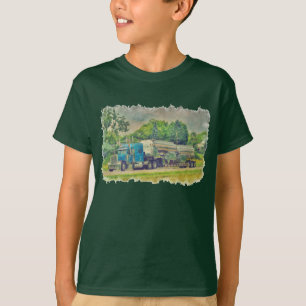 Blue Cistern Tanker Truck Driver Gear T-Shirt
