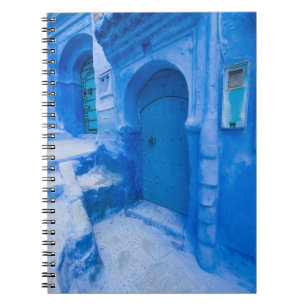 Blue City Door Spiral Notebook