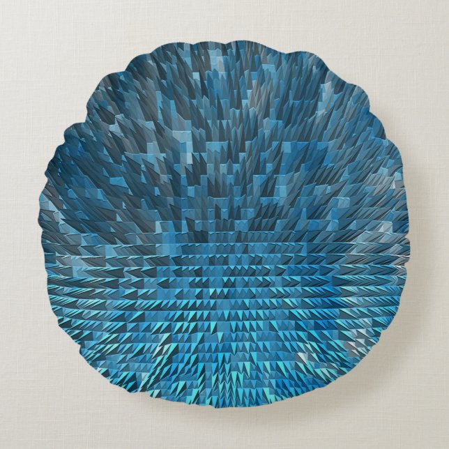 Blue City..... Round Cushion (Front)